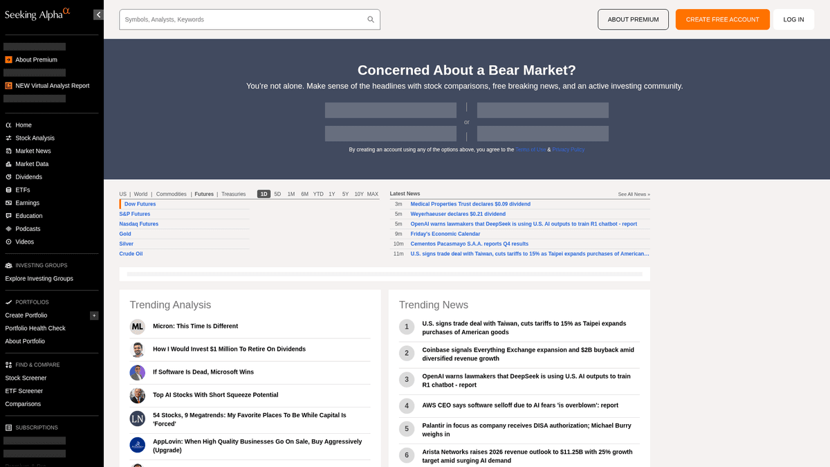 Seeking Alpha Hakkında