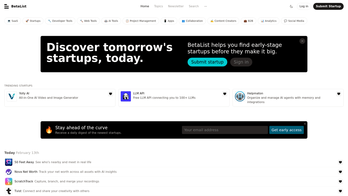 À Propos de BetaList