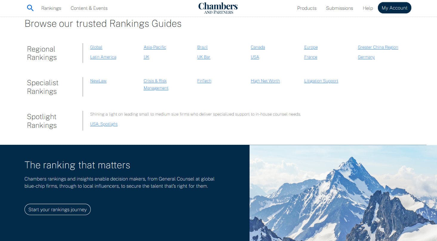 Comment scraper Chambers and Partners | Guide des classements juridiques