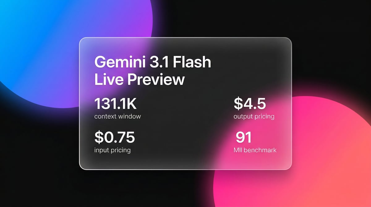 Gemini 3.1 Flash Live Preview