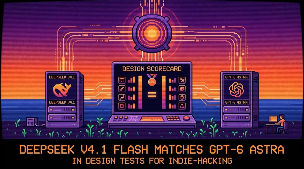 DeepSeek V4.1 Flash matches GPT-6 Astra in design tests