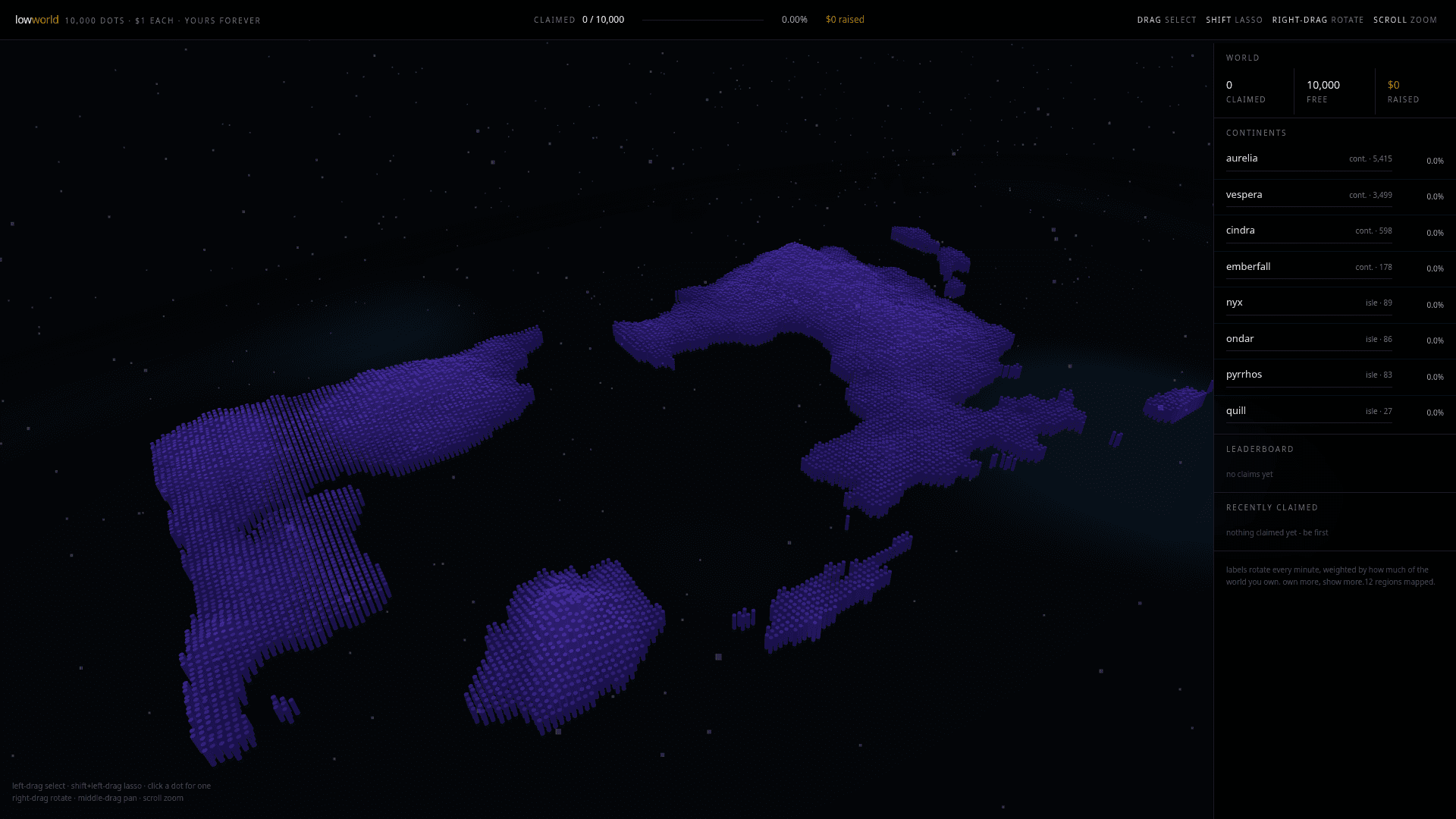 LowWorld 3D Territory World Map Template