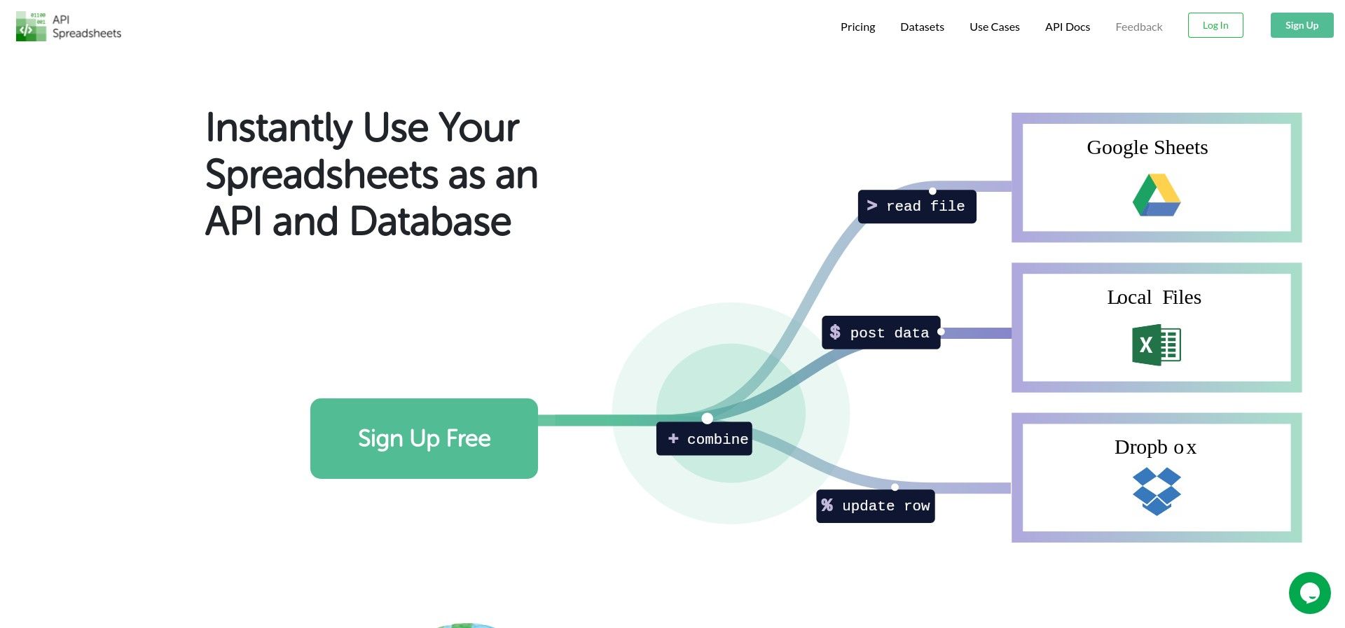 API Spreadsheets - Instantly use Your Spreadsheets as an API and Database